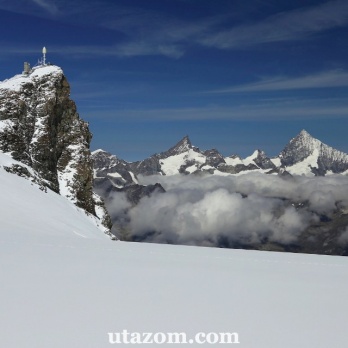 Magasan Zermatt felett a Klein Matterhorn s a Gleccserkert